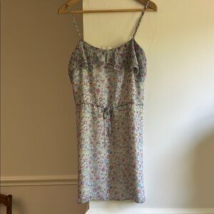 Joie Silk Spaghetti Strap Mini dress sundress Mosaic pattern Small EUC